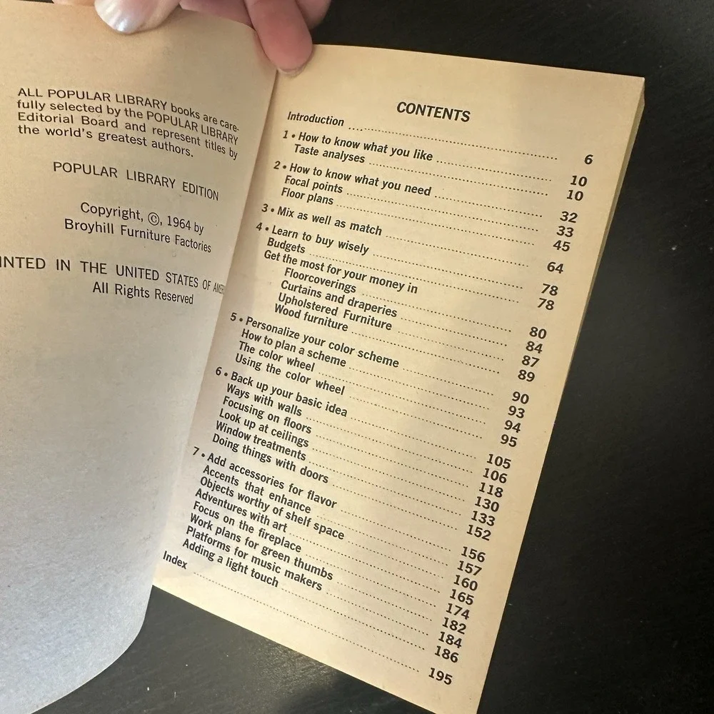 The Personal Touch in Interior Decorating by Betty Pepis - paperback book - 1964
